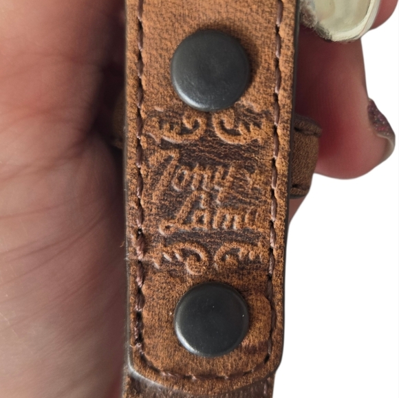 Tony Llama Brown Leather Belt Size 34 main image 4